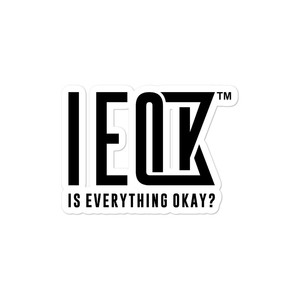 IEOK : Sticker - 2 Sizes - Logo (Black)