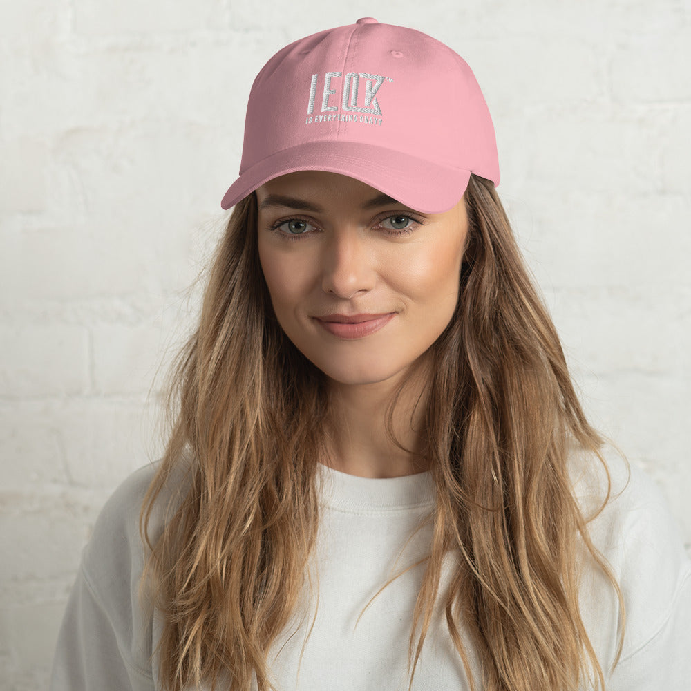 IEOK : Hat - Pink - Embroidered Logo (White)