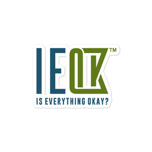 IEOK : Sticker - 2 Sizes - Logo (Blue/Green)