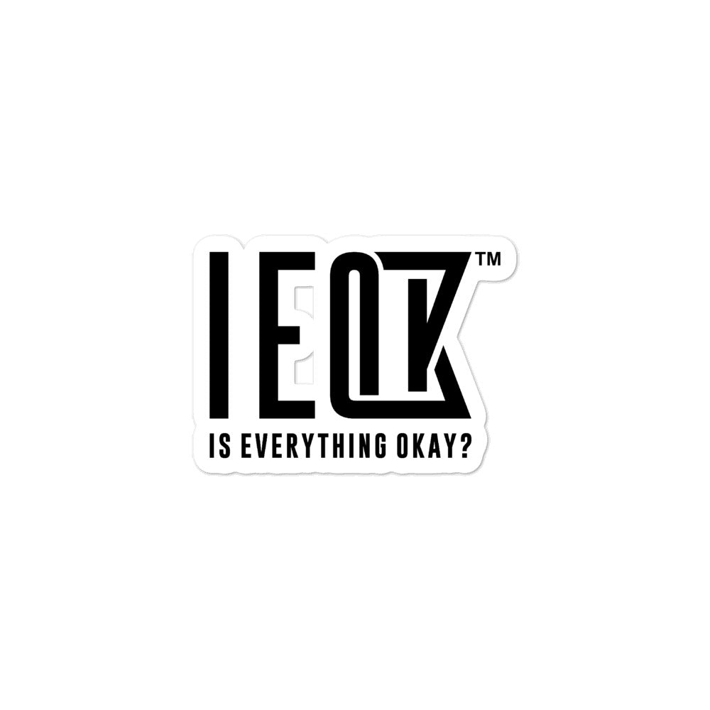 IEOK : Sticker - 2 Sizes - Logo (Black)