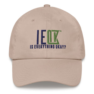 IEOK : Hat - Tan - Embroidered Logo (Blue/Green)